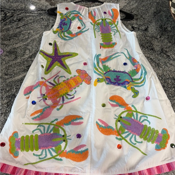 Queen of Sparkles Starfish Lobster Crab Dress - Picture 2 of 2